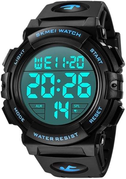 Watches for Men, Digital Sports Watch for Mens Waterproof LED Screen Large Face Military Tactical Watch