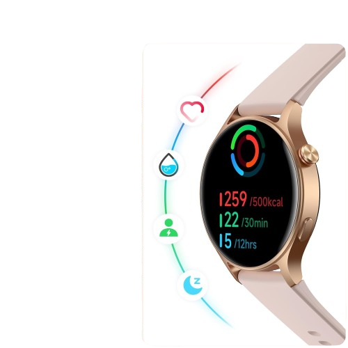 Women's Smart Watch, Waterproof Fitness Watch, and Smartwatch for iPhone, Samsung, and Android