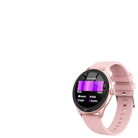Pink Women smart watch, iPhone/Android